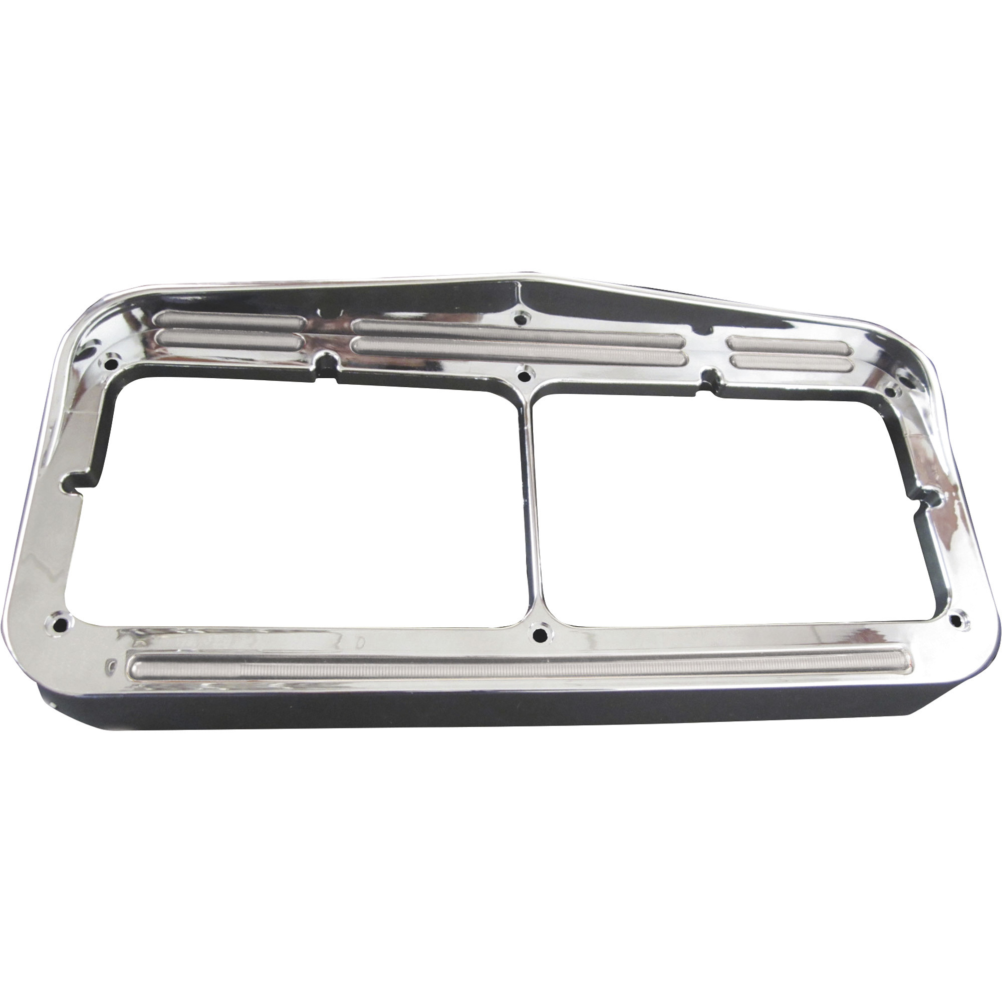 Trux Accessories Flatline Marker Universal Semi-Truck Headlight Bezel, Clear Amber, Model# TU-1029